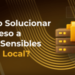 Imagen sobre IA local para acceso seguro a datos sensibles en entornos empresariales. Muestra protección de información confidencial, gobierno del dato, cumplimiento normativo y privacidad mediante inteligencia artificial privada.